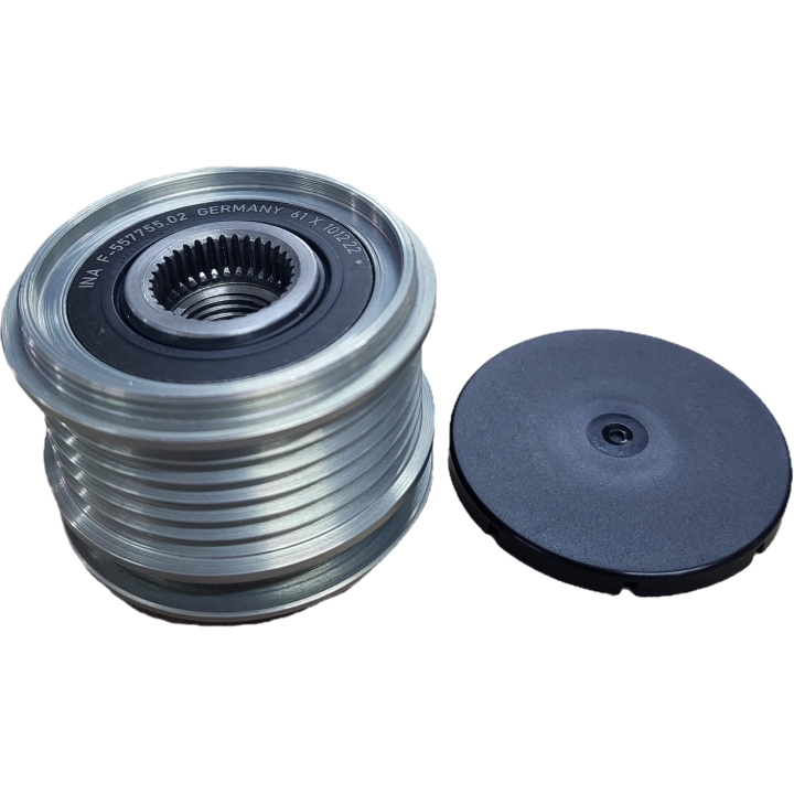 Poulie d'alternateur à roue libre F-557755.02 INA + Protection de la poulie d'alternateur F-228824-91 94141991